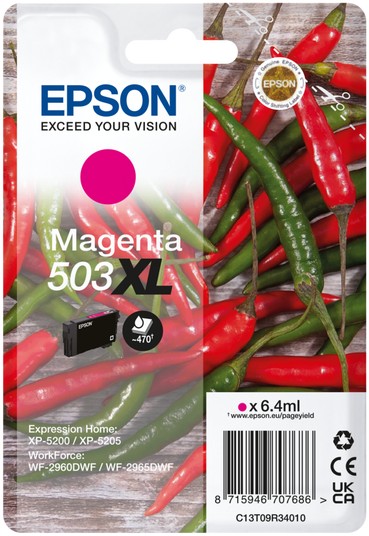 Epson 503XL Chillies Magenta Ink Cartridge