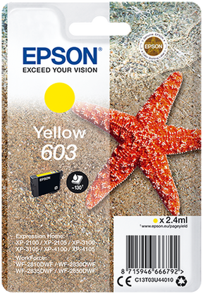 Epson 603 Starfish Yellow Ink Cartridge