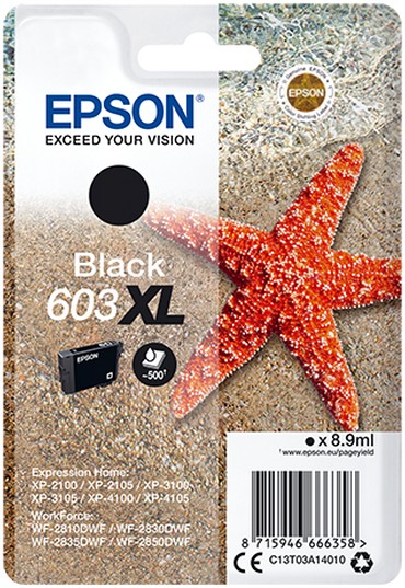 Epson 603XL Starfish Black Ink Cartridge