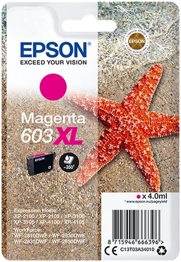 Epson 603XL Starfish Magenta Ink Cartridge