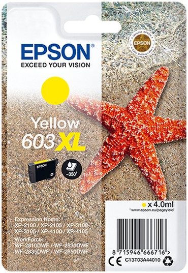 Epson 603XL Starfish Yellow Ink Cartridge