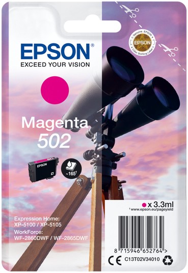 Epson 502 Binoculars Magenta Ink Cartridge