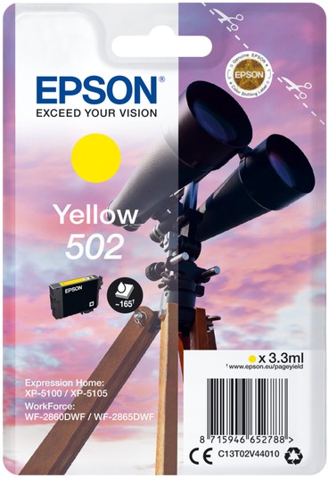 Epson 502 Binoculars Yellow Ink Cartridge