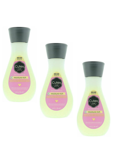 Cutex Nail Polish Remover Moisture Rich 100ml - 3 Pack