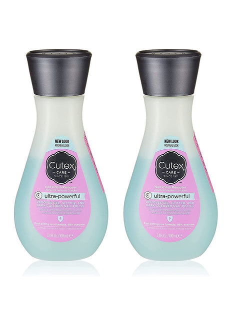 Cutex Nail Polish Remover Ultra Powerful 100ml - 2 Pack