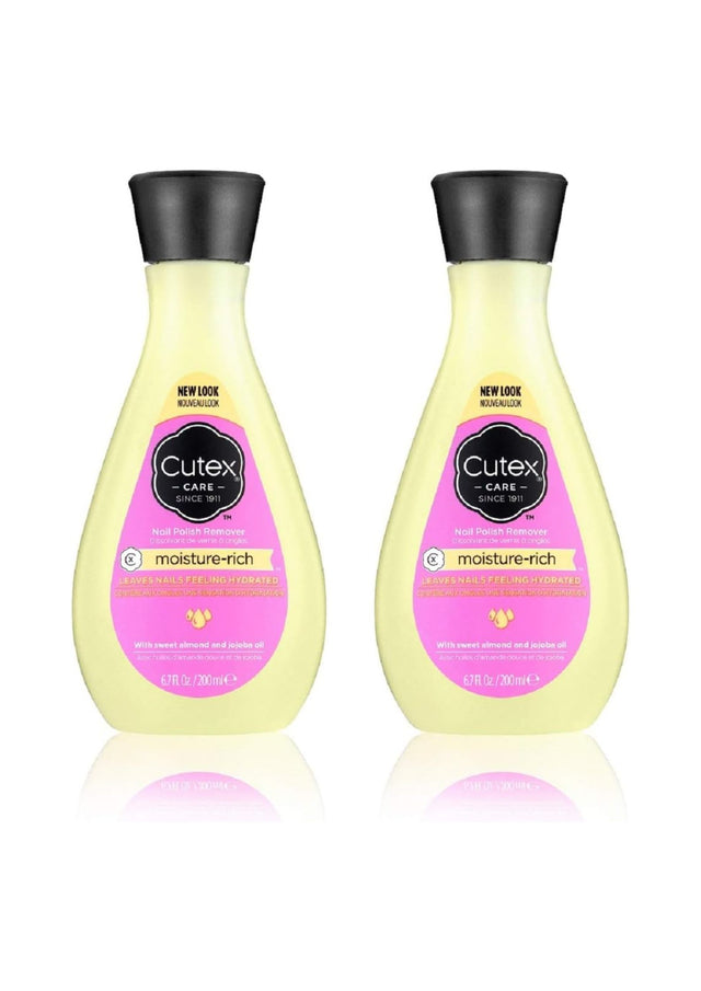 Cutex Moisture Rich Nail Polish Remover 200ml - 2 Pack