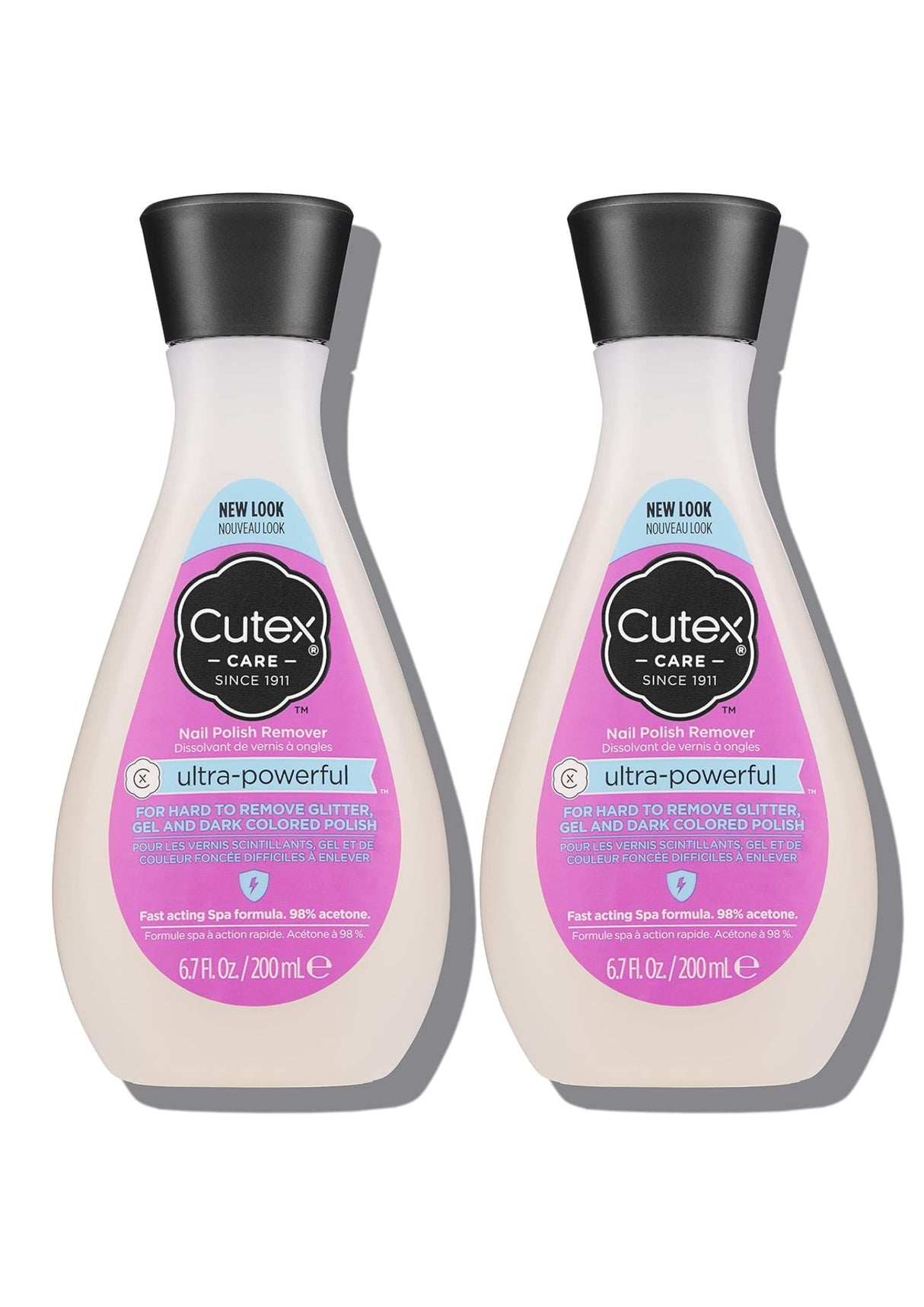 Cutex Ultra Powerful Nail Polish Remover 200ml - 2 Pack