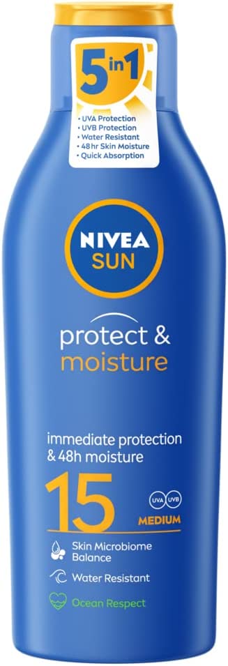 Nivea Sun Protect and Moisture Sun Lotion SPF15 200ml