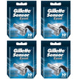 Gillette Sensor Excel Razor Blades - 40 Piece Bundle (4 Packs of 10)