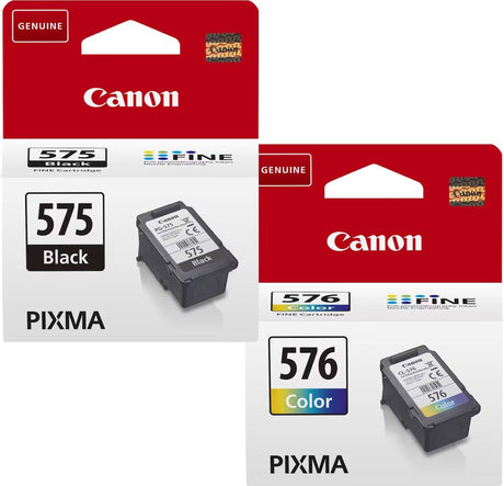 Canon PG-575 Black and CL-576 Colour Ink Cartridge Bundle Pack