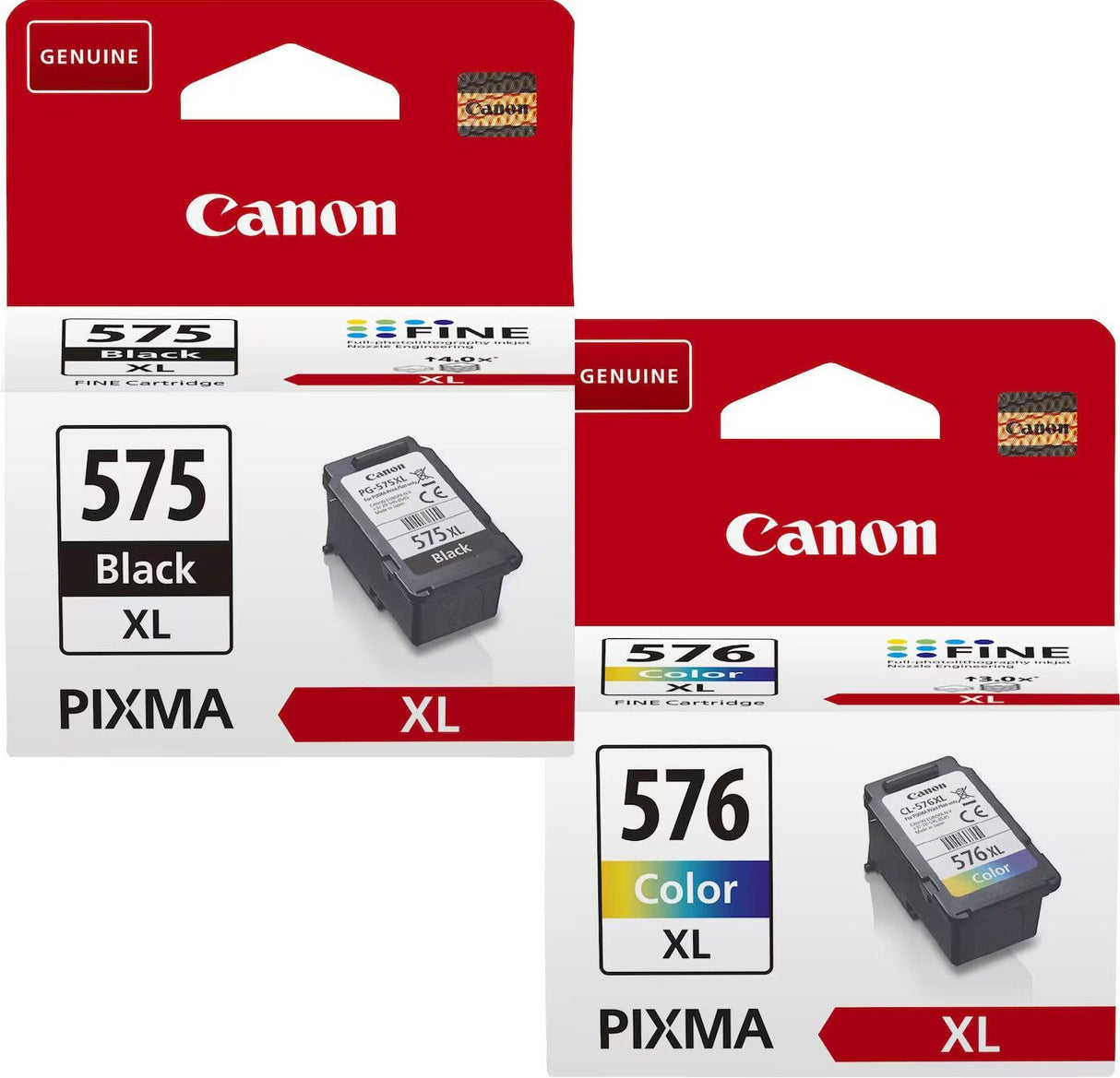 Canon PG-575XL Black and CL-576XL Colour Ink Cartridge Bundle Pack