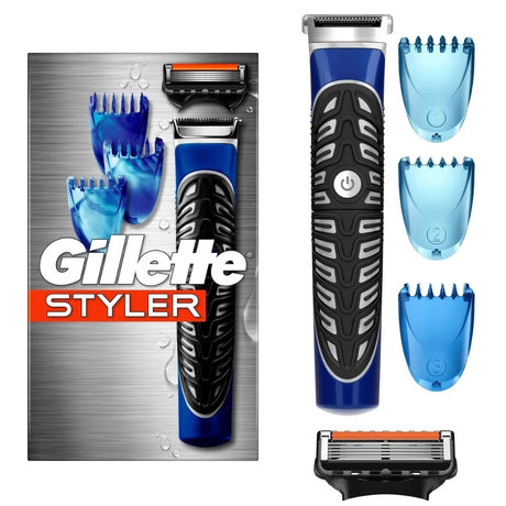 Gillette 4-in-1 Precision Body and Beard Trimmer for Men -  Razor and Sculpter with 1 ProGlide Blade and 3 Clogs