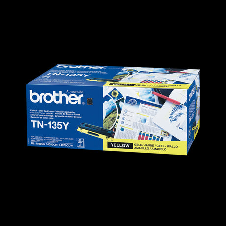 Brother TN-135Y Yellow High Yield Toner Cartridge