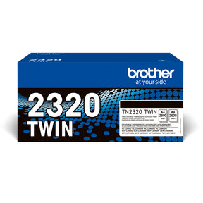 Brother TN-2320TWIN 2-Pack Black High Yield Toner Cartridges - TN2320TWIN