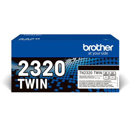 Brother TN-2320TWIN 2-Pack Black High Yield Toner Cartridges