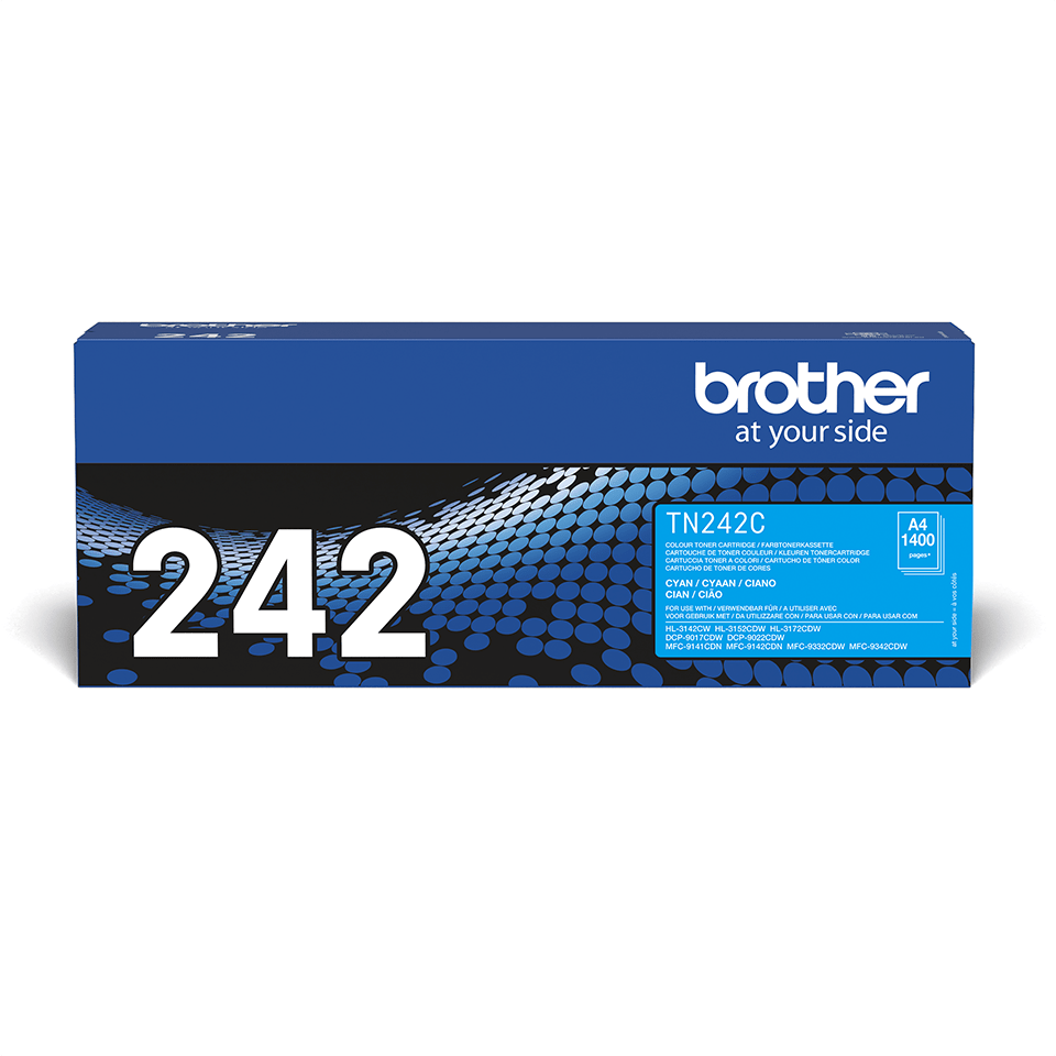 TN 242C Cyan Standard Yield Toner Cartridge TN242C