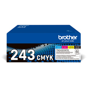 Brother TN-243CMYK 4-Pack Black/Cyan/Magenta/Yellow Standard Yield Toner Cartridges - TN243CMYK