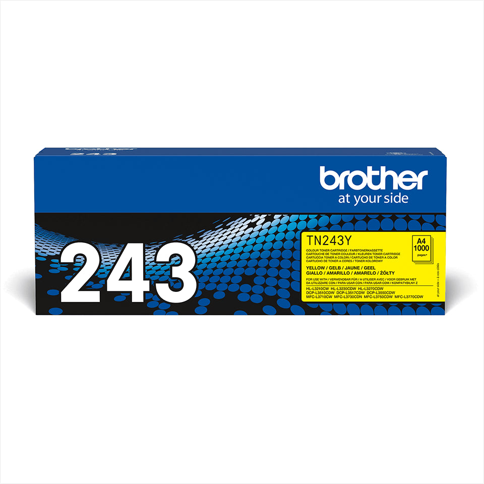 Brother TN-243Y Yellow Standard Yield Toner Cartridge
