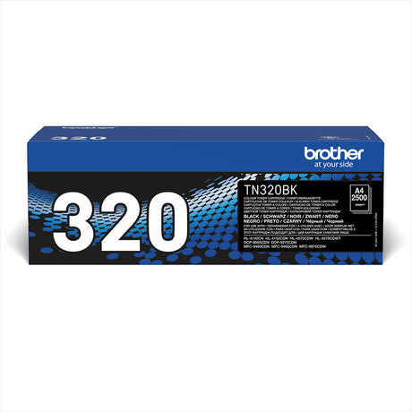Brother TN-320BK Black Standard Yield Toner Cartridge