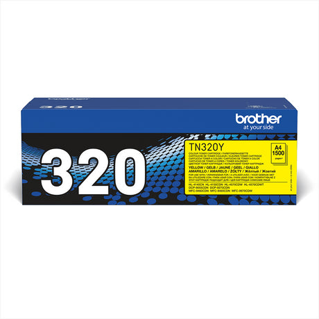 Brother TN-320Y Yellow Standard Yield Toner Cartridge