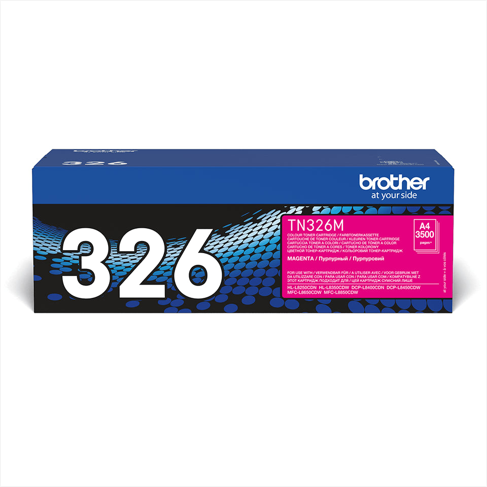 Brother TN-326M Magenta High Yield Toner Cartridge