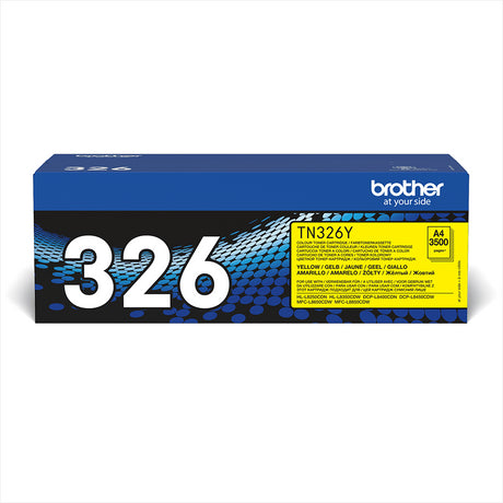 Brother TN-326Y Yellow High Yield Toner Cartridge