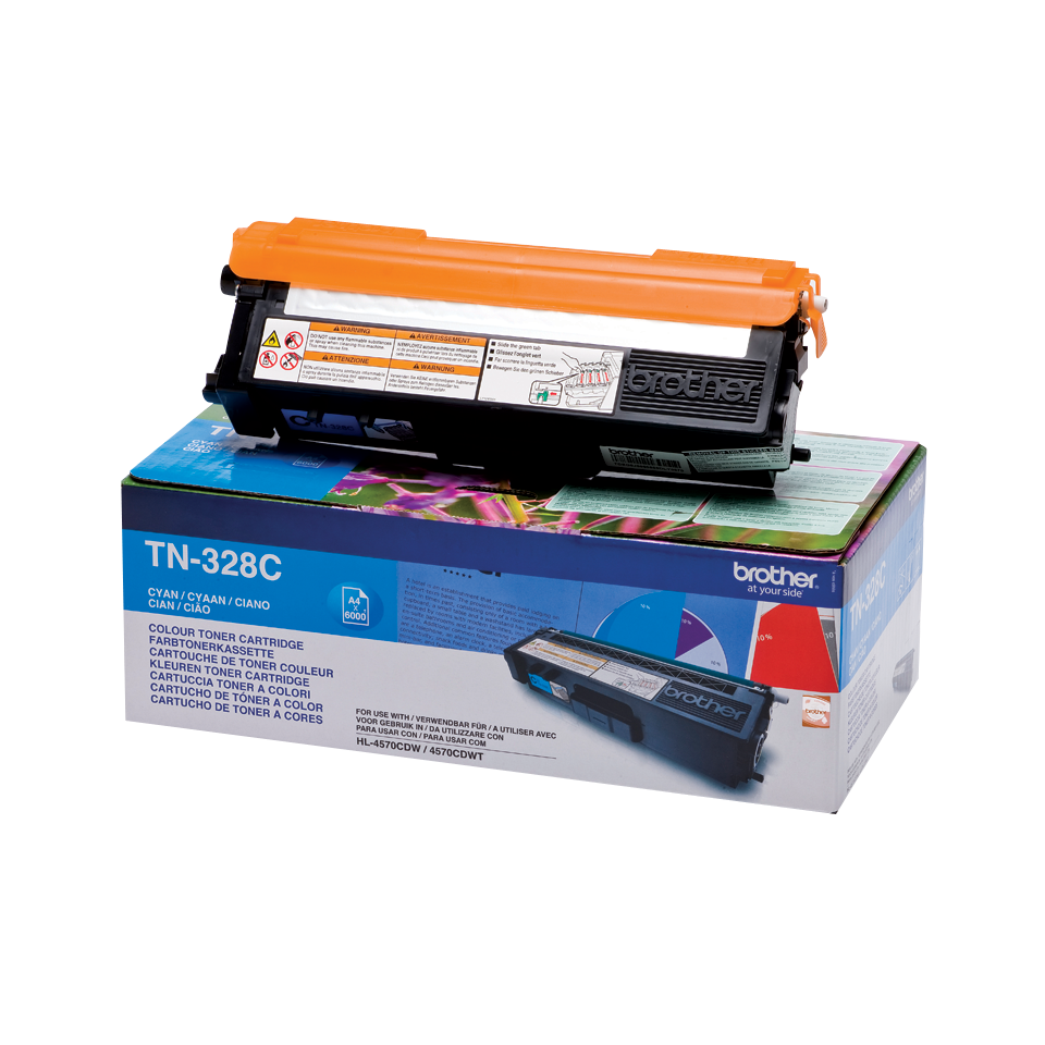Brother TN-328C Cyan Extra High Yield Toner Cartridge - TN328C