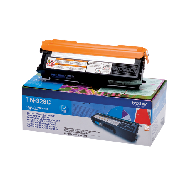 Brother TN-328C Cyan Extra High Yield Toner Cartridge - TN328C