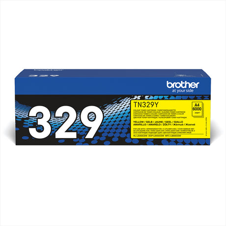 Brother TN-329Y Yellow Super High Yield Toner Cartridge