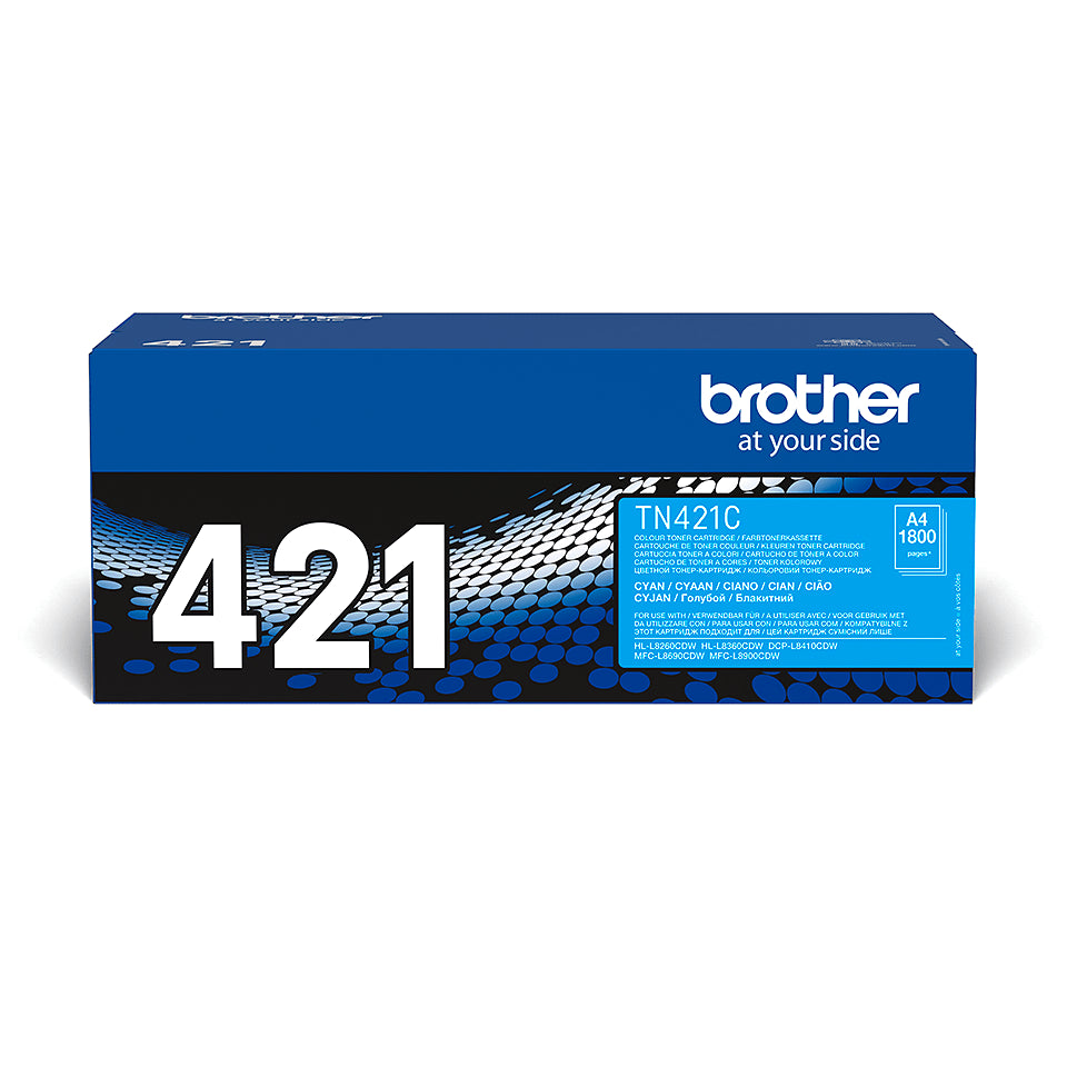 TN 421C Cyan Standard Yield Toner Cartridge TN421C