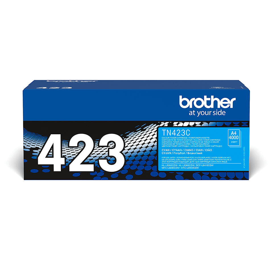 TN 423C Cyan High Yield Toner Cartridge TN423C