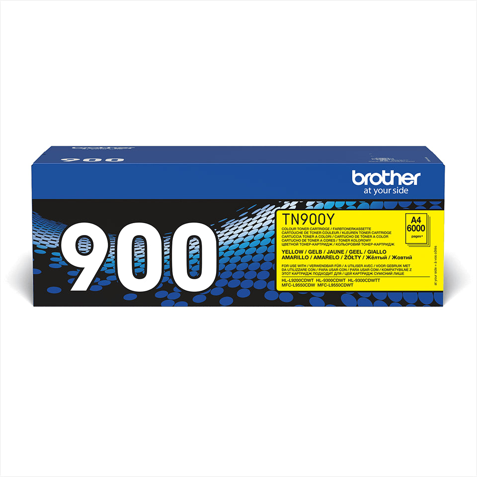 Brother TN-900Y Yellow Extra High Yield Toner Cartridge