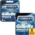 Gillette Mach3 Turbo Razor Blades - 12 Piece Bundle (8 Pack and 4 Pack)