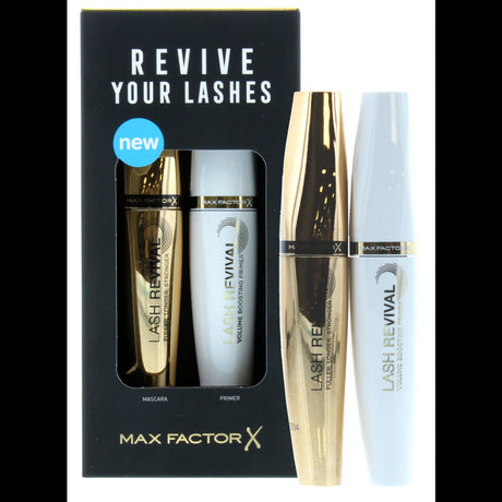 Max Factor Lash Revival Set 2PC contains Black Mascara and Primer