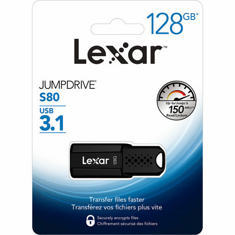 Lexar 128GB JumpDrive S80 USB 3.1 Flash Drive