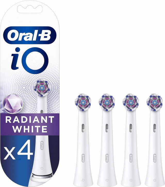Oral-B iO Radiant White Electric Toothbrush Heads - 4 Piece Bundle
