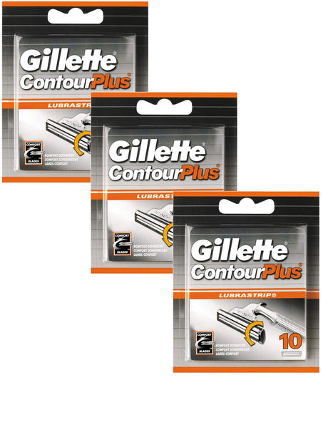 Gillette Contour Plus Razor Blades Men Pack of 30 Blades