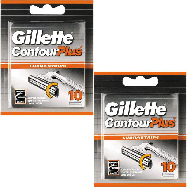 Gillette Contour Plus Razor Blades Men Pack of 20 Razor Blades