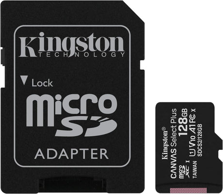 Kingston Canvas Select Plus microSD Card SDCS2/128 GB Class 10