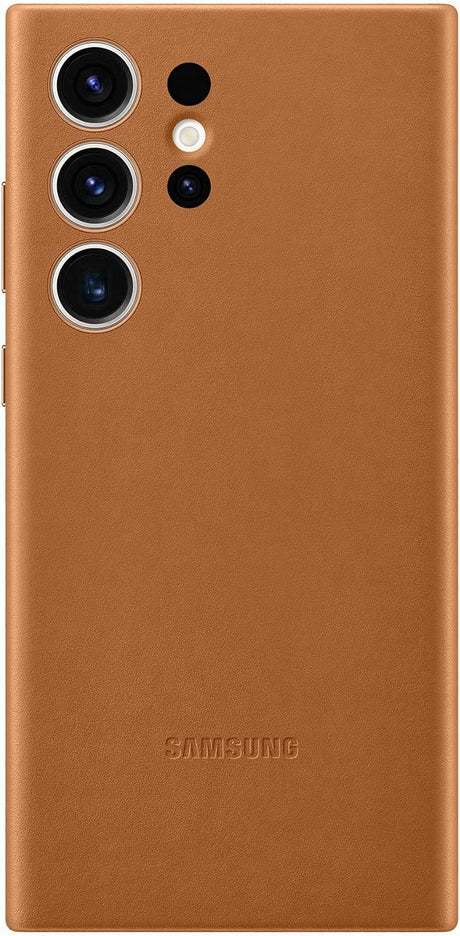 Samsung Galaxy S23 Ultra Leather Phone Case - Camel