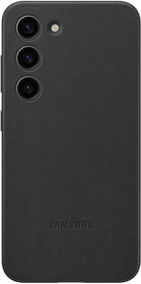 Samsung Galaxy S23 Leather Phone Case - Black