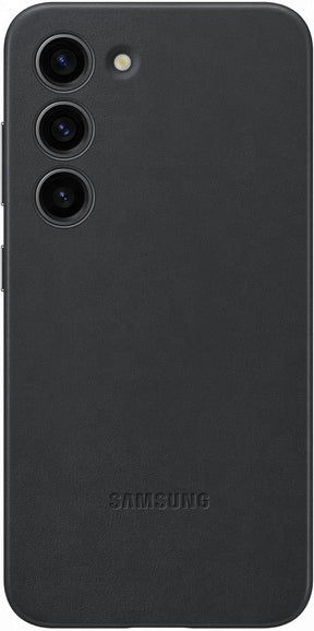 Samsung Galaxy S23 Leather Phone Case - Black