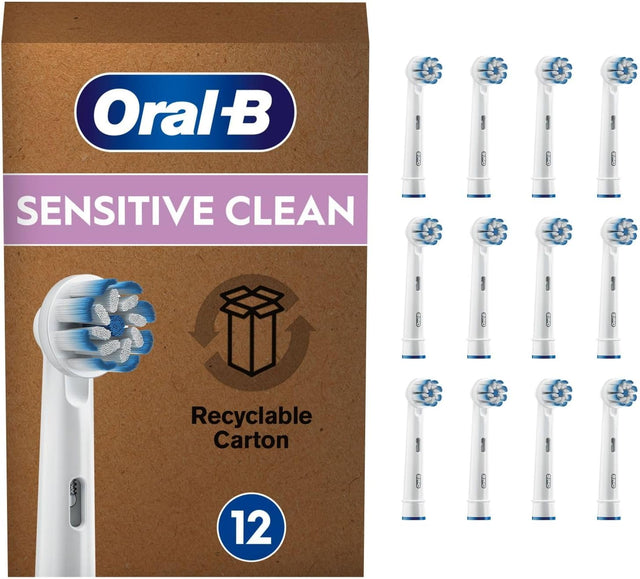 Oral-B Sensitive Clean Electric Toothbrush Heads - 12 Pack