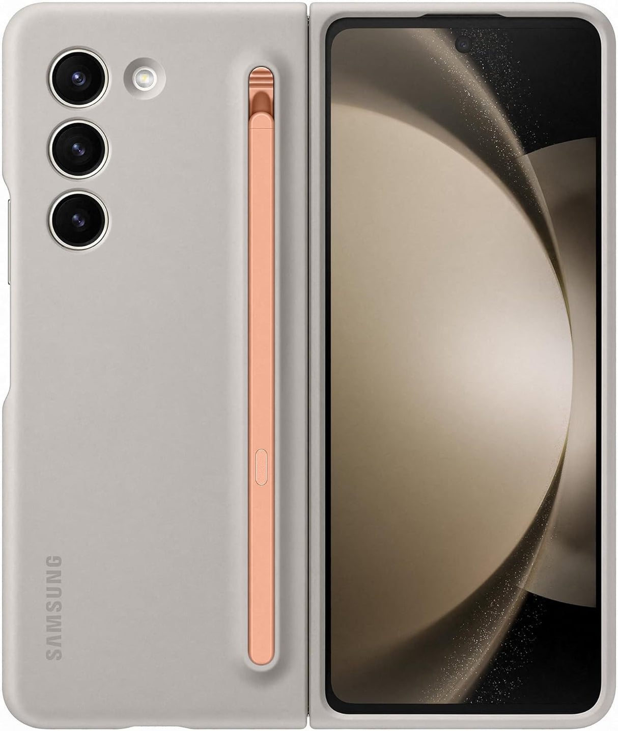 Samsung Galaxy Z Fold5 Slim S-Pen Phone Case - Sand