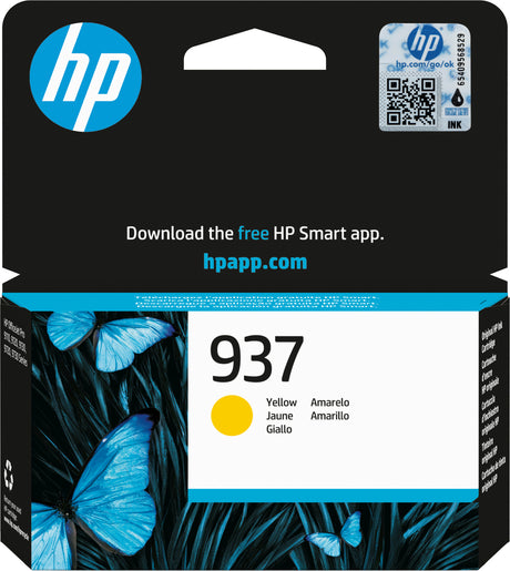 HP 937 Yellow Ink Cartridge - 4S6W4NE