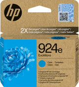 HP 924e EvoMore Cyan Ink Cartridge - 4K0U7NE