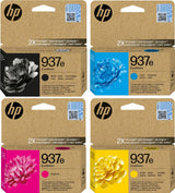 HP 937e EvoMore Black Cyan Magenta Yellow Ink Cartridge Bundle Pack