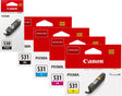 Canon PGI-530 Black and CLI-531 Black Cyan Magenta Yellow Ink Cartridge Bundle Pack