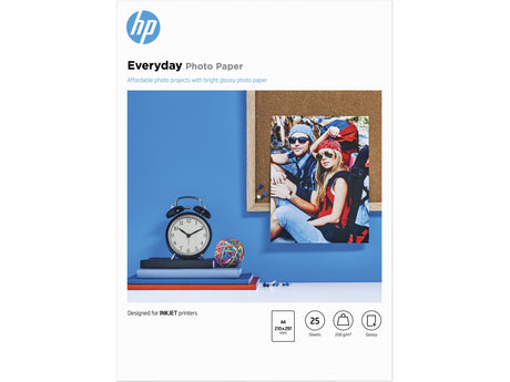 HP Everyday Photo Paper Glossy 200 g/m2 A4 (210 x 297 mm) 25 Sheets - Q5451A