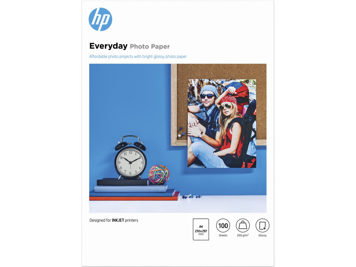 HP Everyday Photo Paper Glossy 200 g/m2 A4 (210 x 297 mm) 100 Sheets - Q2510A